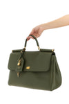 my sicily maxi handbag in plongé calf leather