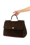 my sicily large suede handbag