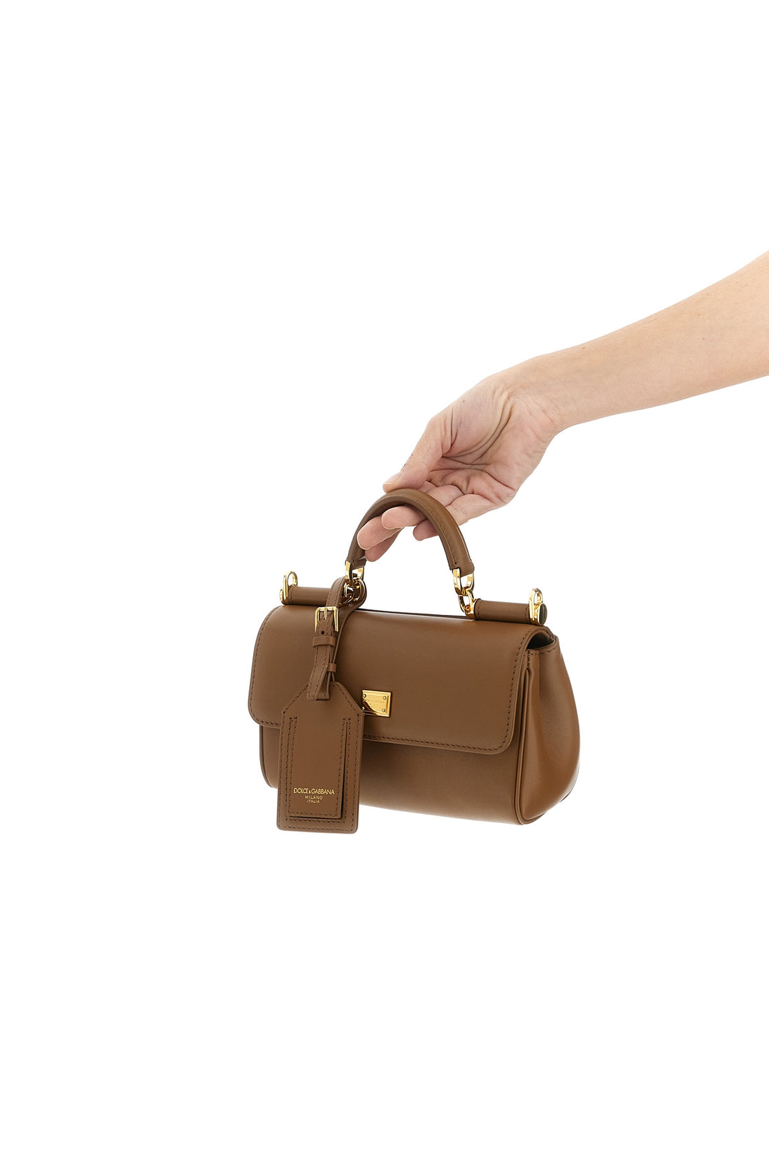 DOLCE &amp; GABBANA OS my sicily mini handbag in plongé calf leather