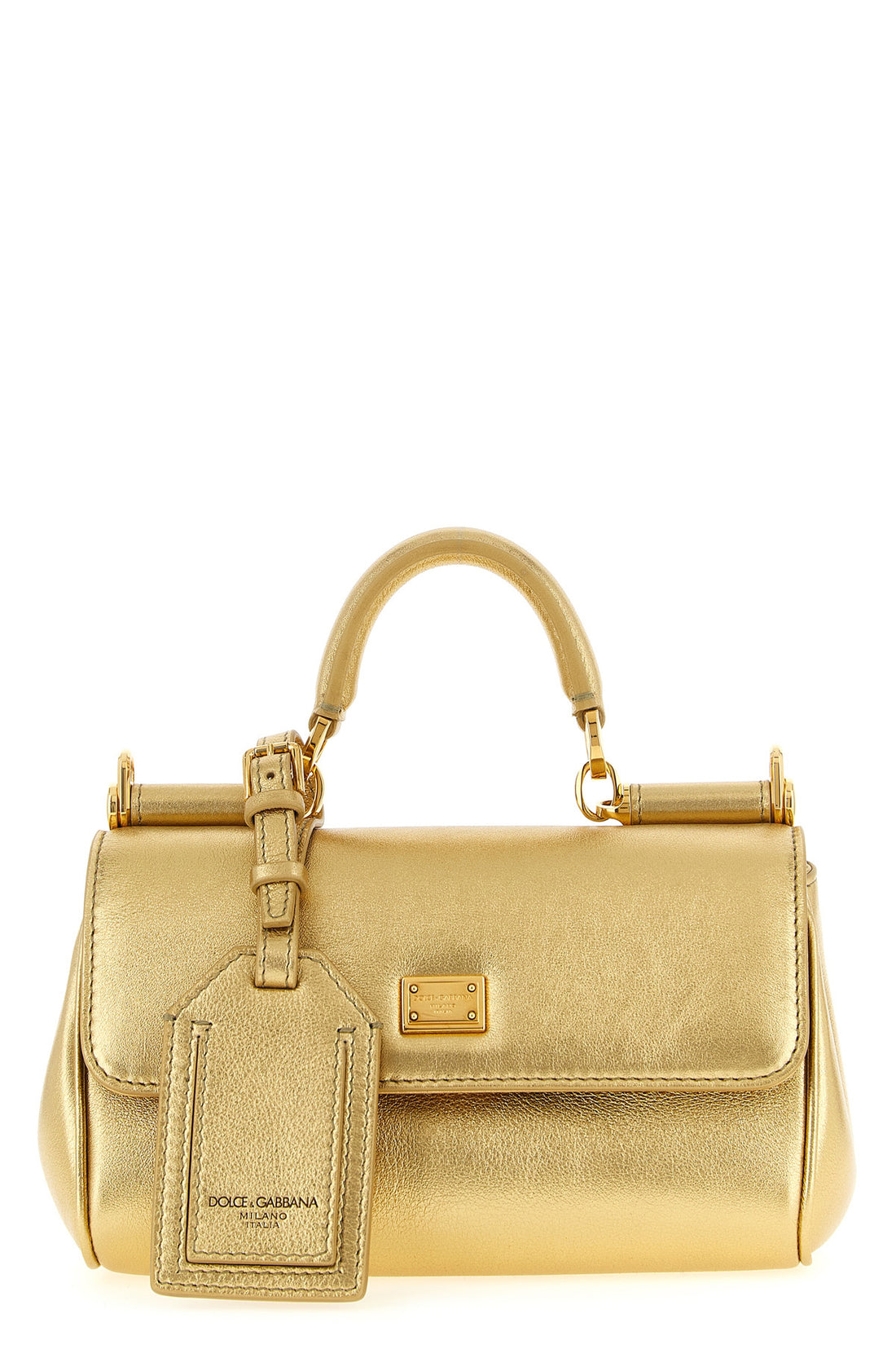 DOLCE &amp; GABBANA OS my sicily mini handbag in laminated calf leather