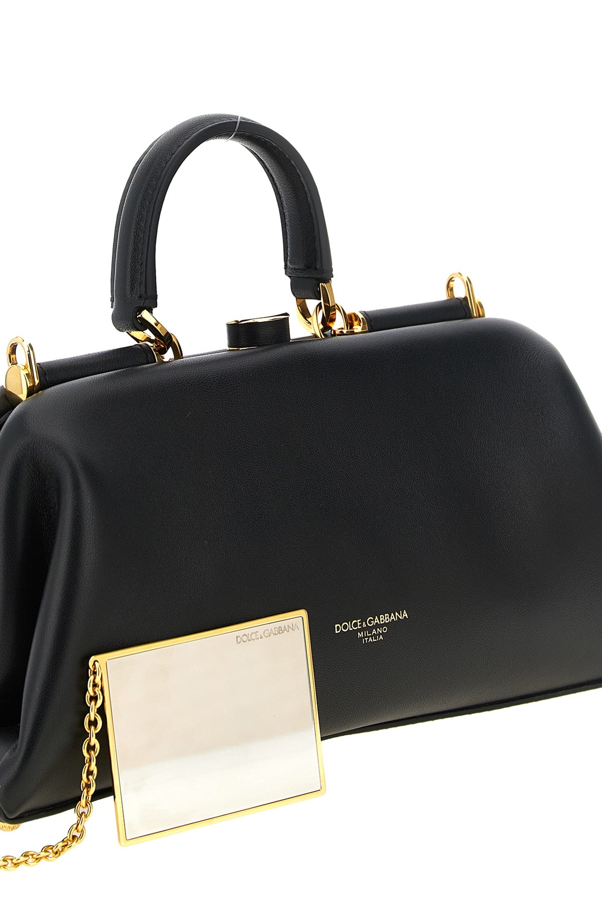 the dolce&gabbana grandma medium handbag stands out for its structured and scu