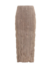 GONGDID DESIGN OS wavy midi skirt