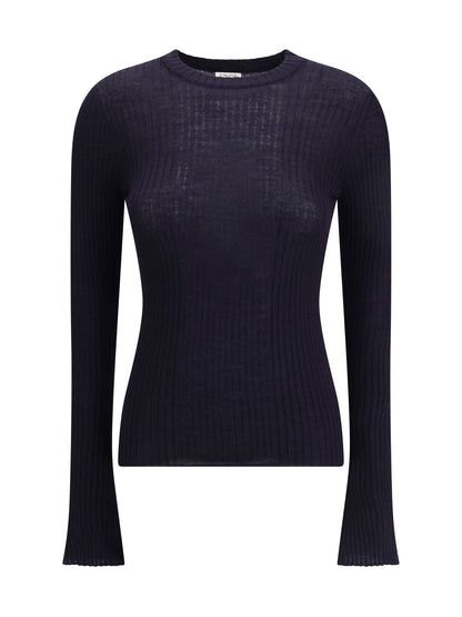 CRUNA 40 lightweight wool crew-neck sweater 