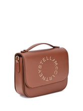 STELLA MCCARTNEY OS logo flap bag eco embossed grainy alter