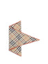 BURBERRY OS silk check scarf 