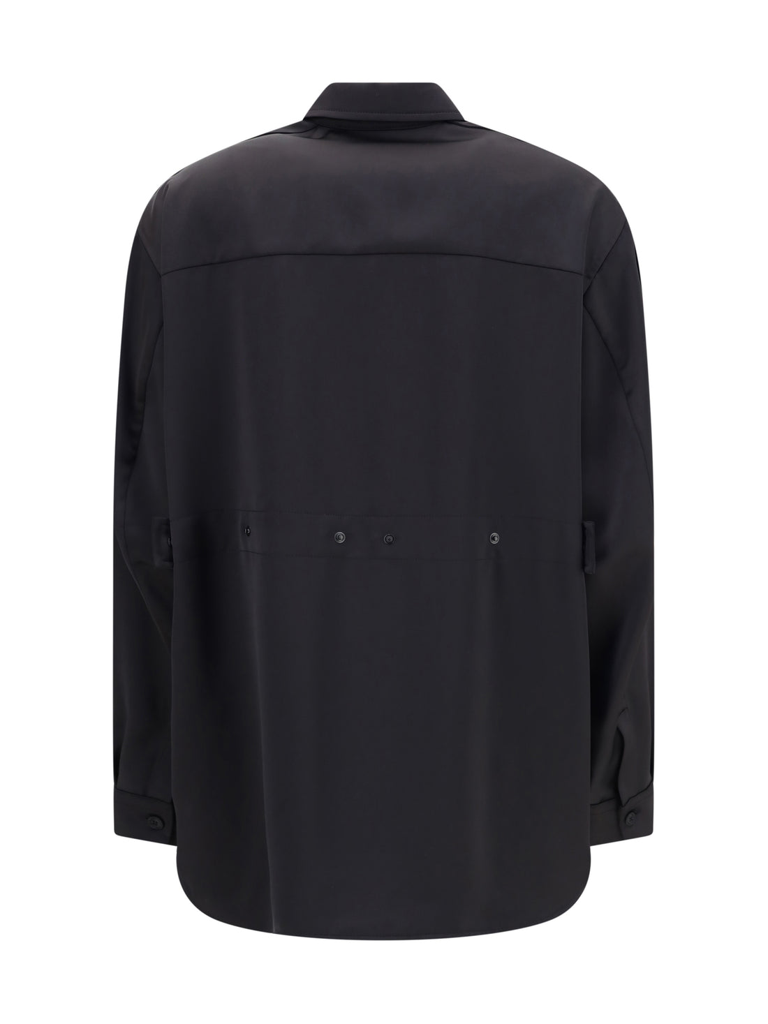 MONCLER X EDWARD ENNINFUL 40 shirt in technical polyester satin moncler x ee72 collection by edward enninful