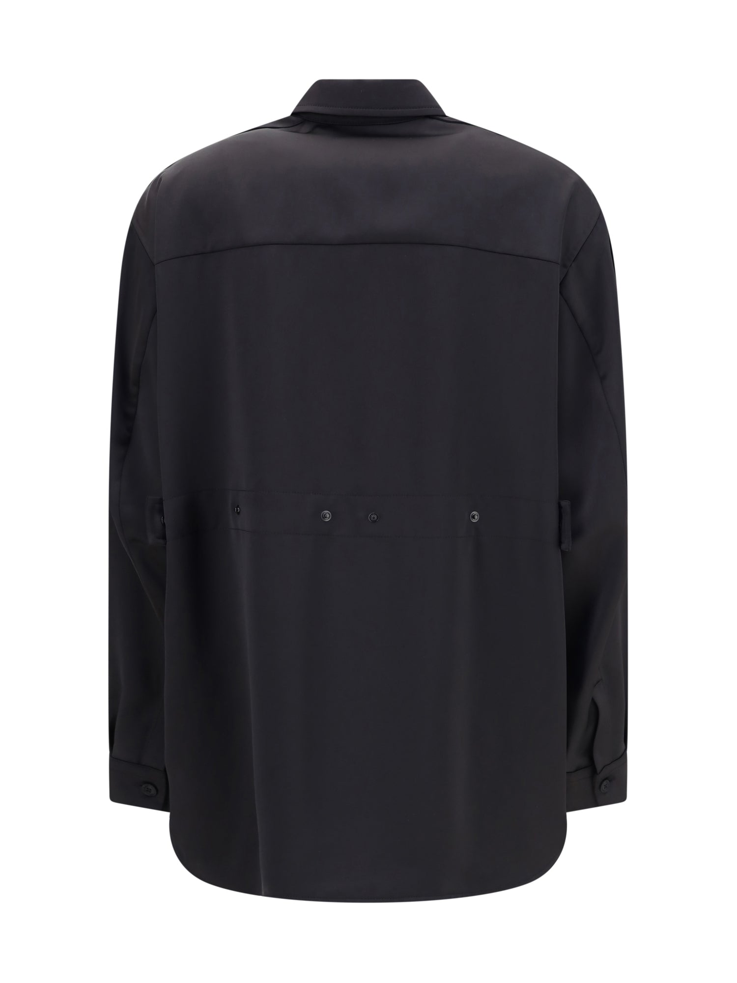 MONCLER X EDWARD ENNINFUL 40 shirt in technical polyester satin moncler x ee72 collection by edward enninful