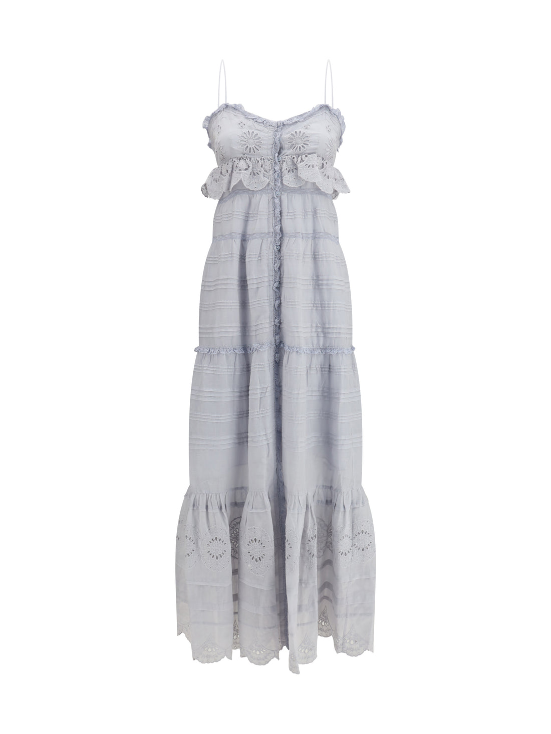 MARANT ETOILE 36 paule long ruffled dress