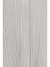 shirt in fine striped velvet-like fabric
