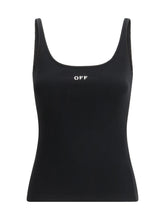 OFF-WHITE 38 off stamp rib tank top
