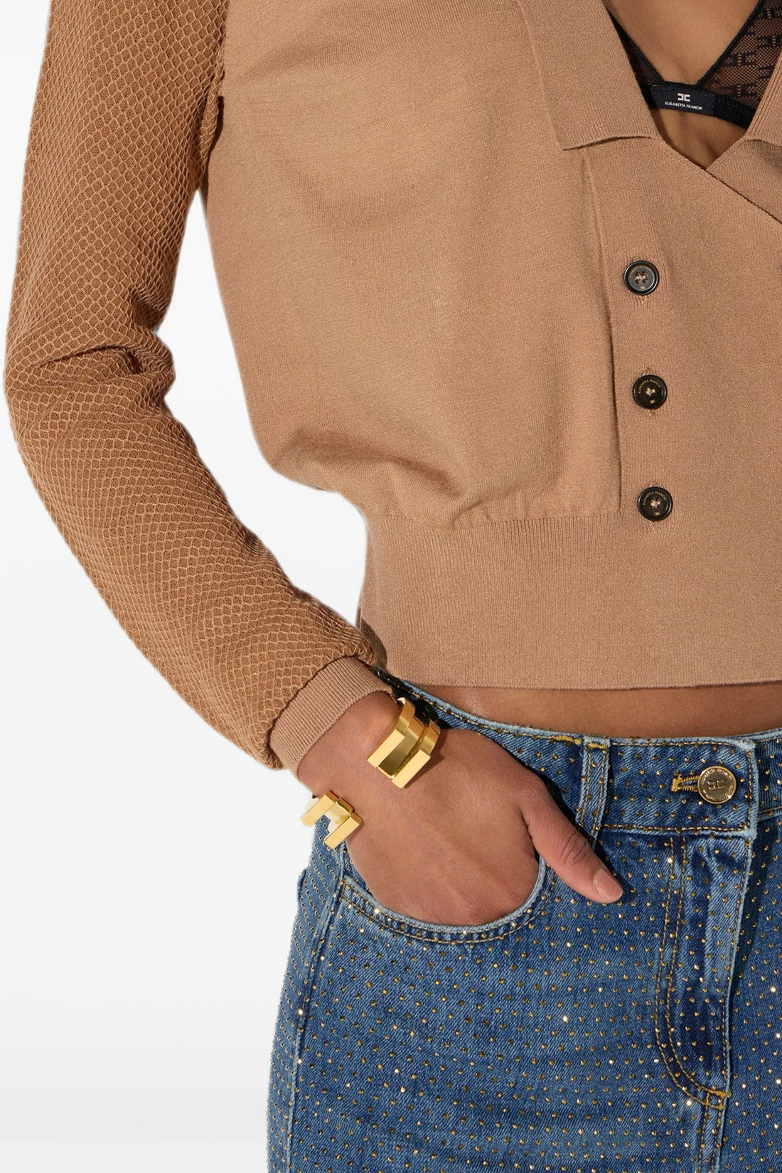 ELISABETTA FRANCHI OS the elisabetta franchi bangle stands out as an accessory