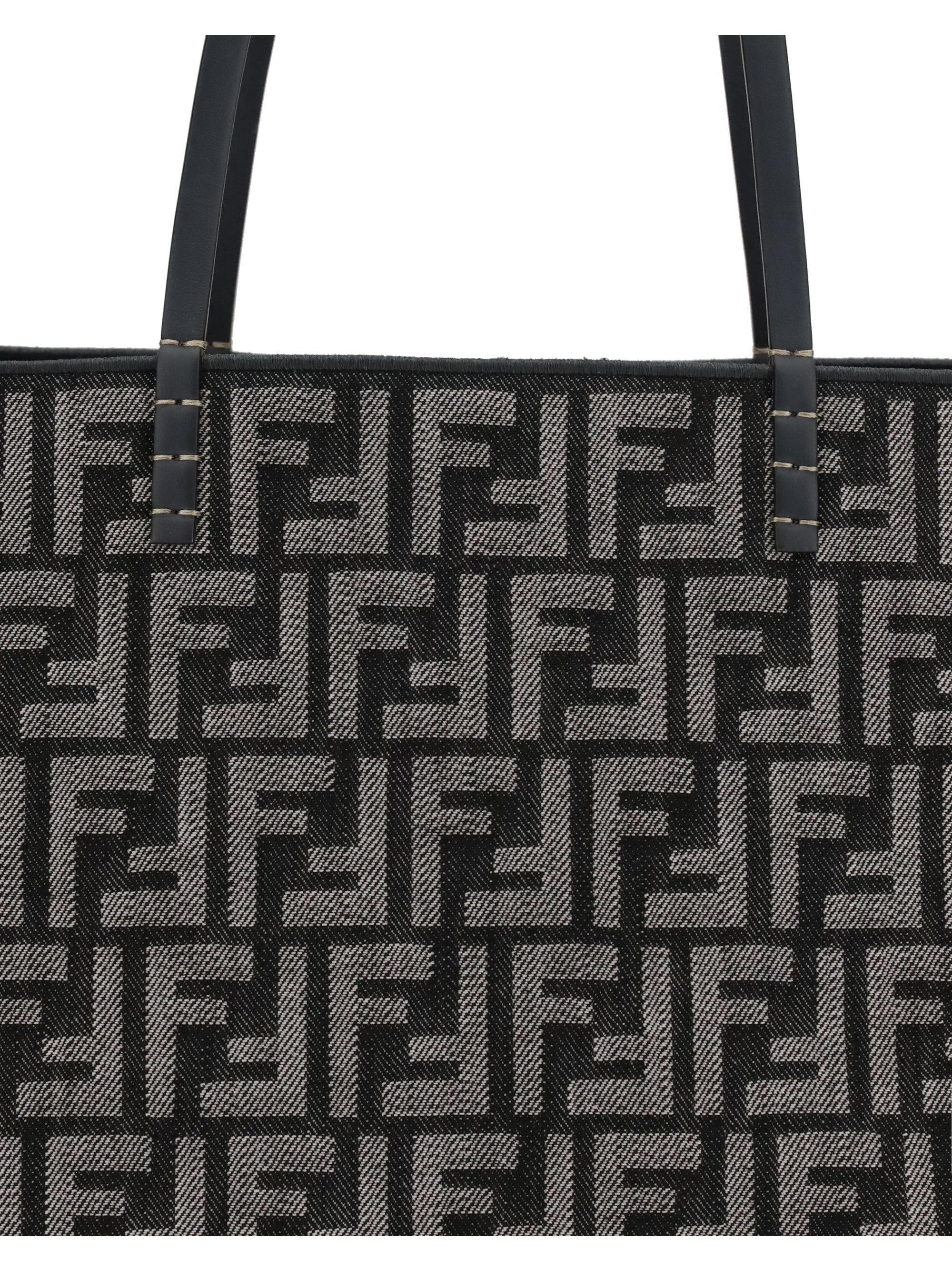 FENDI OS roll large shopper bag with all-over ff motif