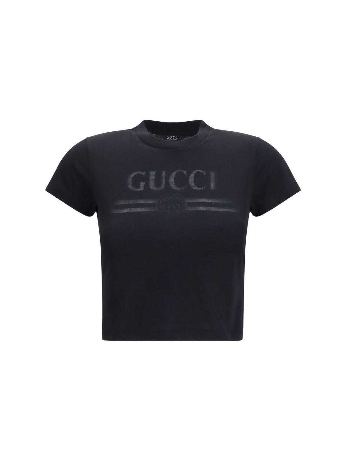 GUCCI S cotton jersey t-shirt with devoré detail
