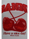 cherries cotton tank top