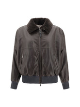 BRUNELLO CUCINELLI 42 leather jacket