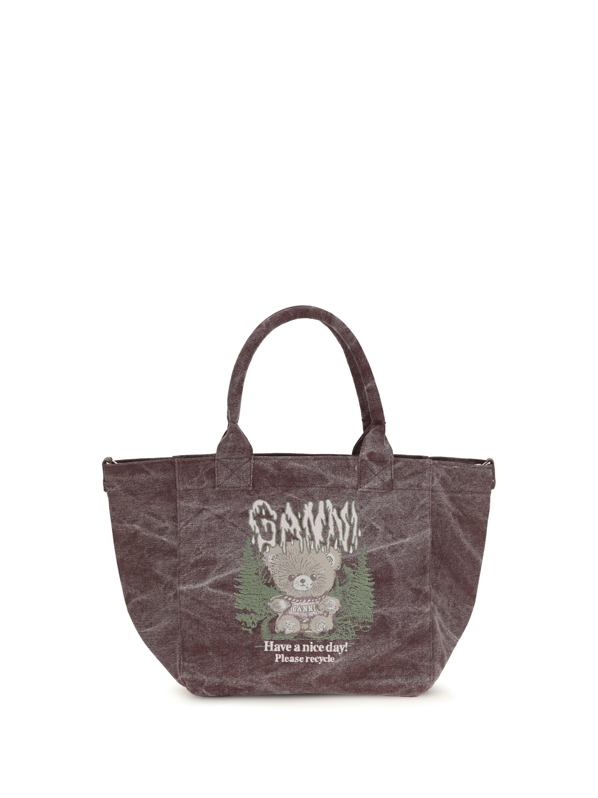small teddy tote bag