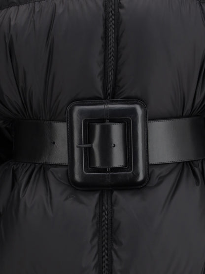 BALENCIAGA M belted hourglass short puffer