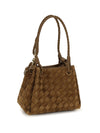 parachute small suede handbag