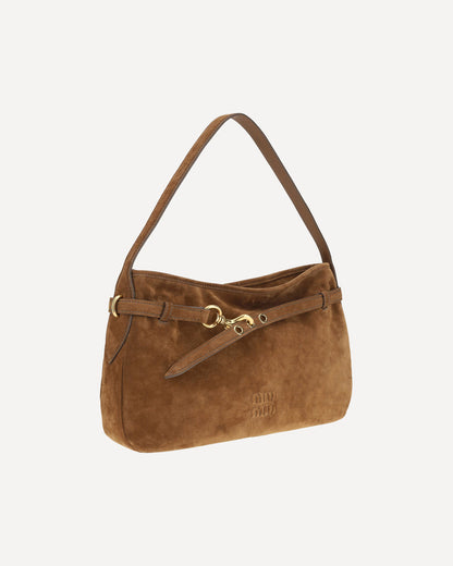 aventure suede shoulder bag