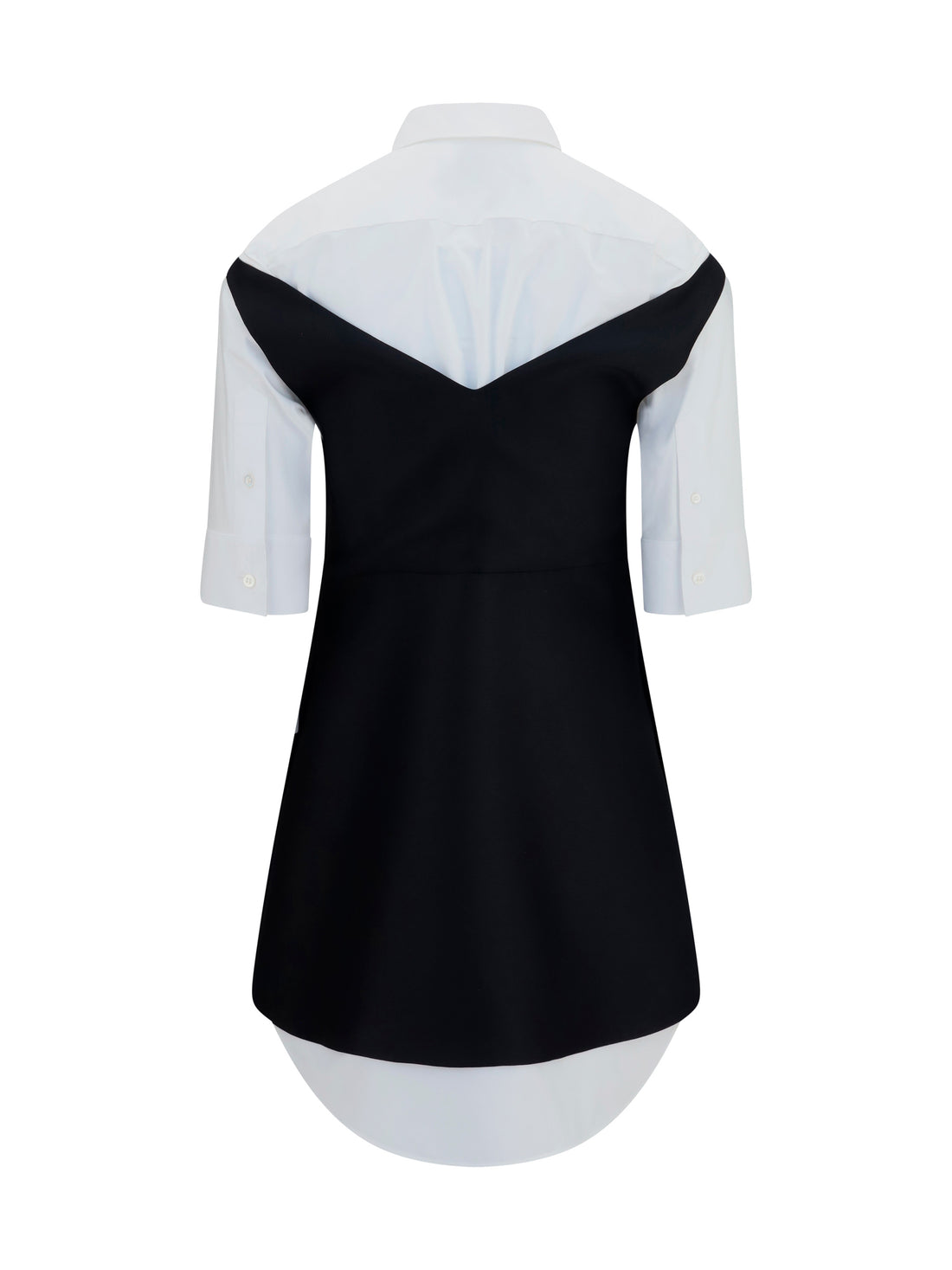 BALENCIAGA 36 hybrid shirt dress