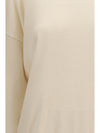 cashmere sweater with monili chain
