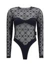 mesh body with moon motif
