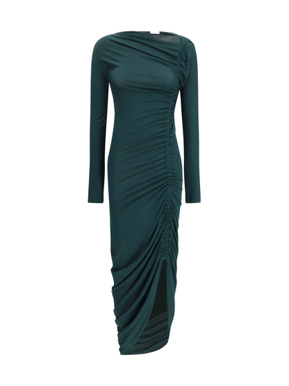 FERRAGAMO 38 draped midi dress