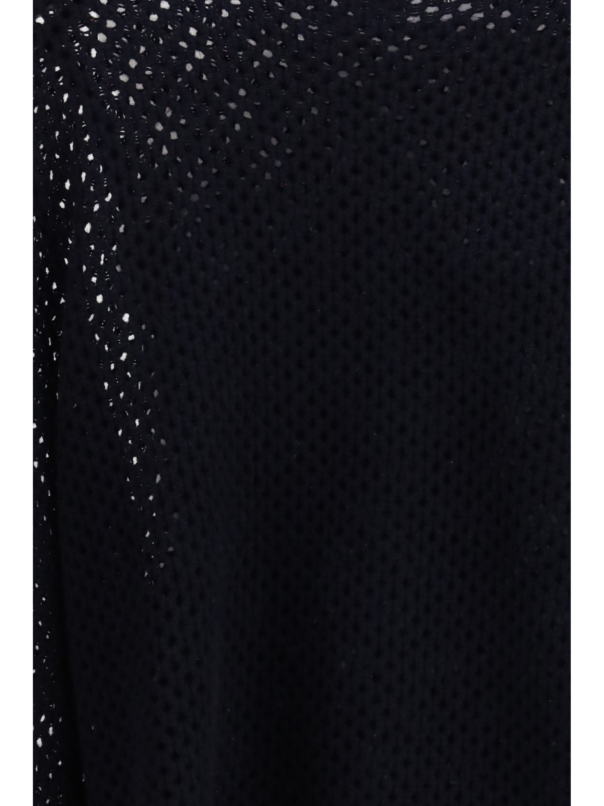perforated boatneck jumper