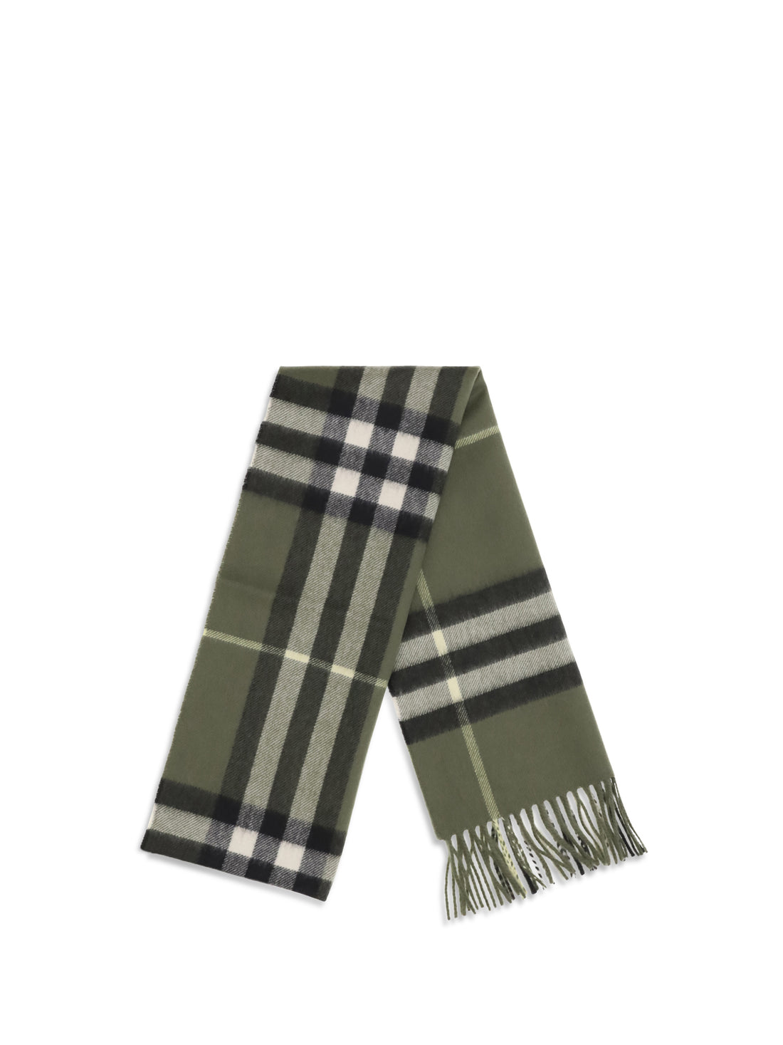 BURBERRY OS check cashmere scarf