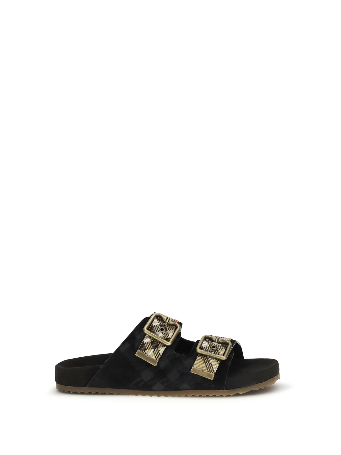 BURBERRY 36 urchin suede check sandals