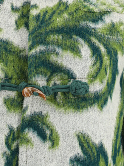 ETRO 40 carded wool duffle coat