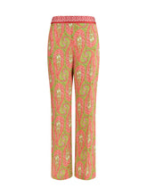 ETRO 42 bootcut trousers with placed paisley foliage print