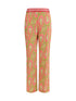 ETRO 42 bootcut trousers with placed paisley foliage print