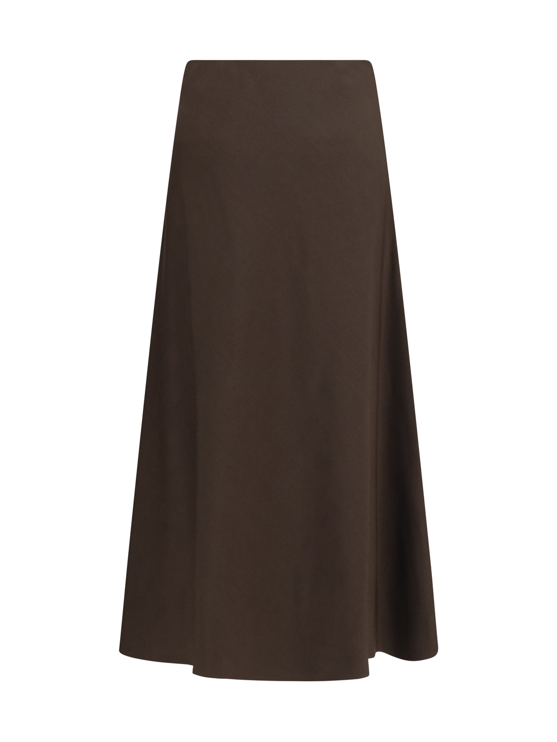 BRUNELLO CUCINELLI 42 flute virgin wool and viscose twill skirt