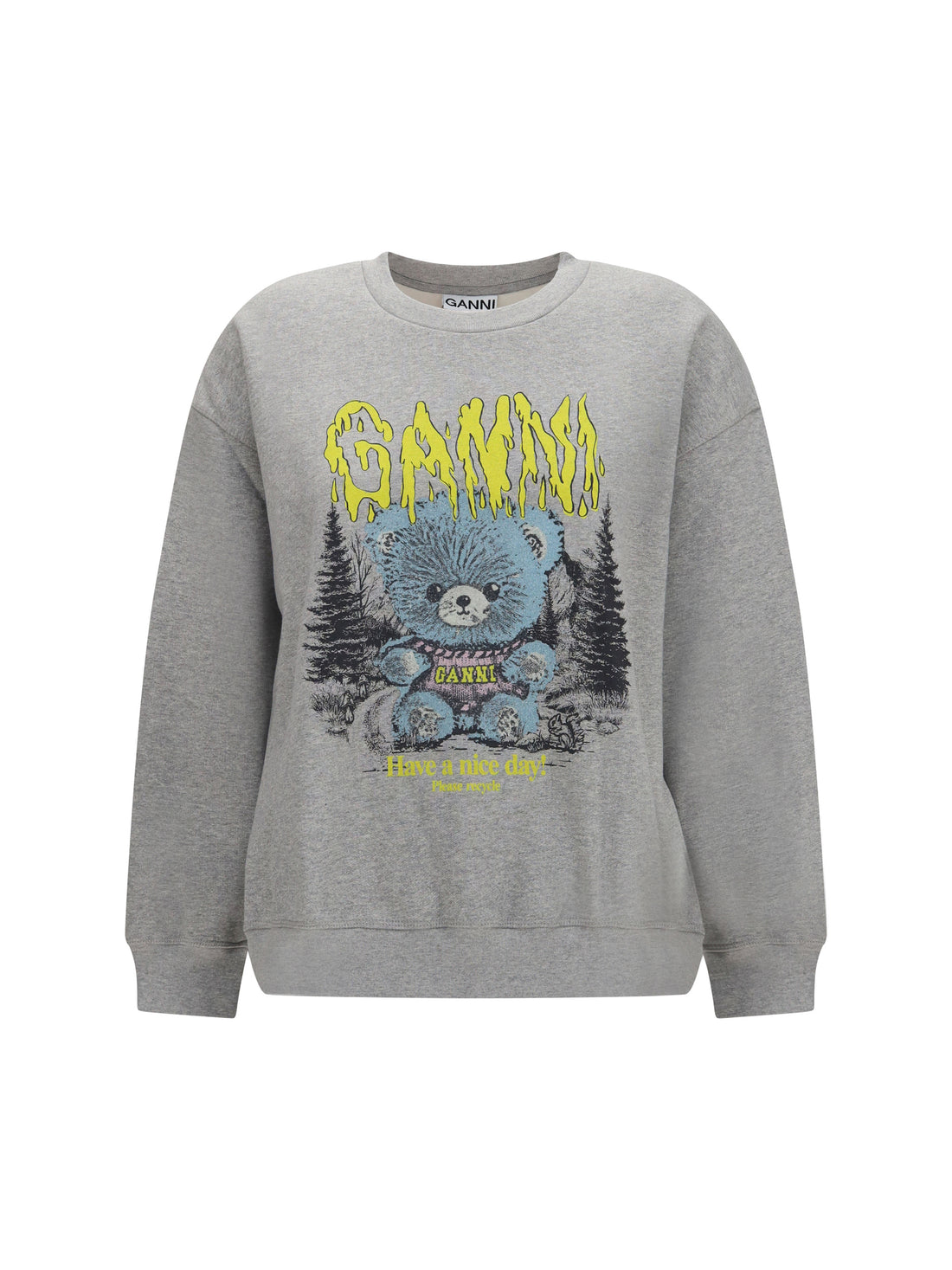 GANNI L isoli teddy forest sweatshirt