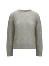 openwork sequined crewneck sweater