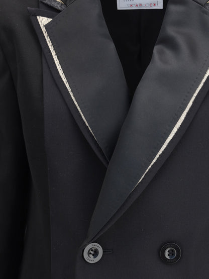 SACAI 2 double-breasted blazer with double revers