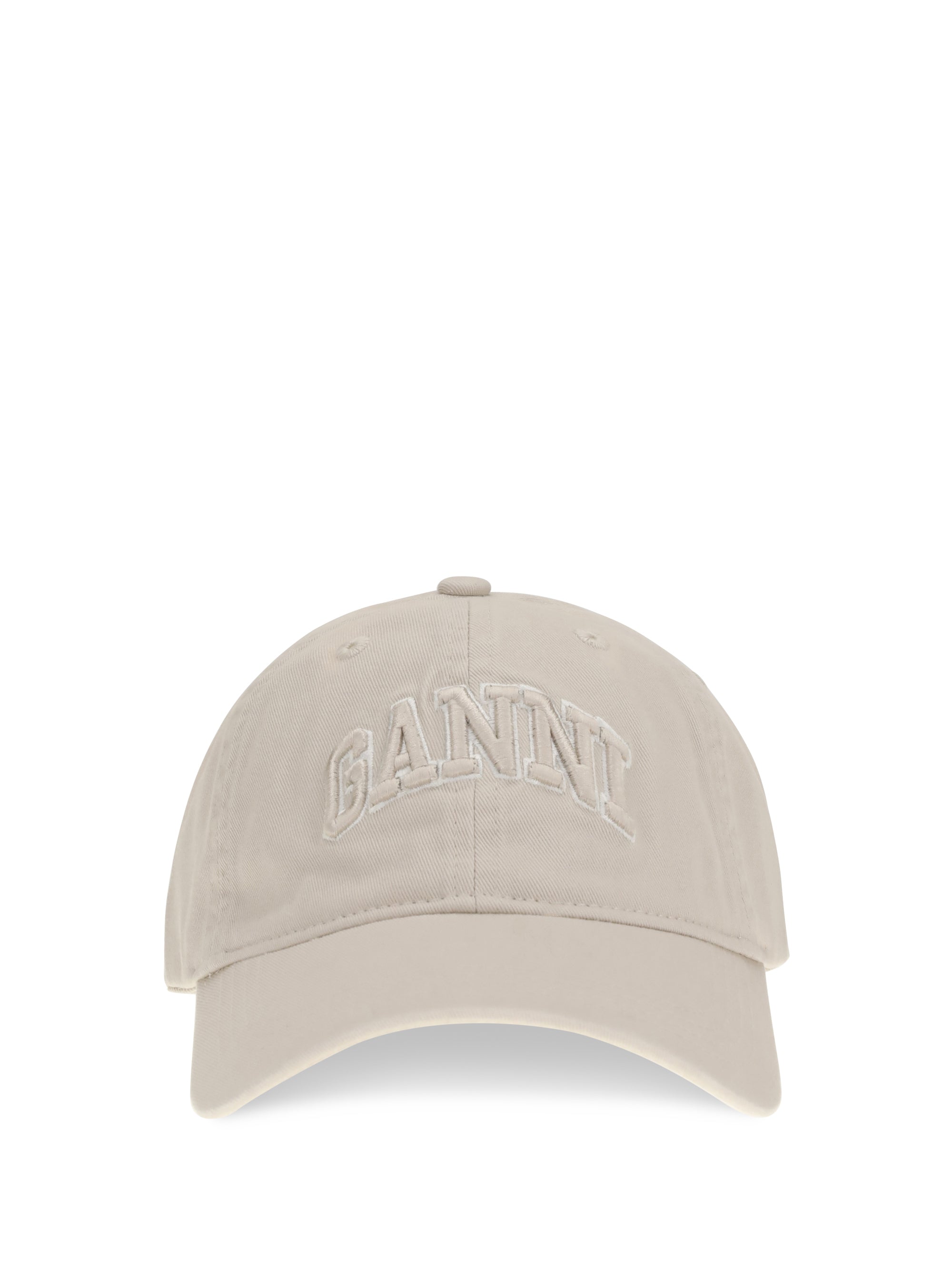 GANNI OS canvas cap with logo