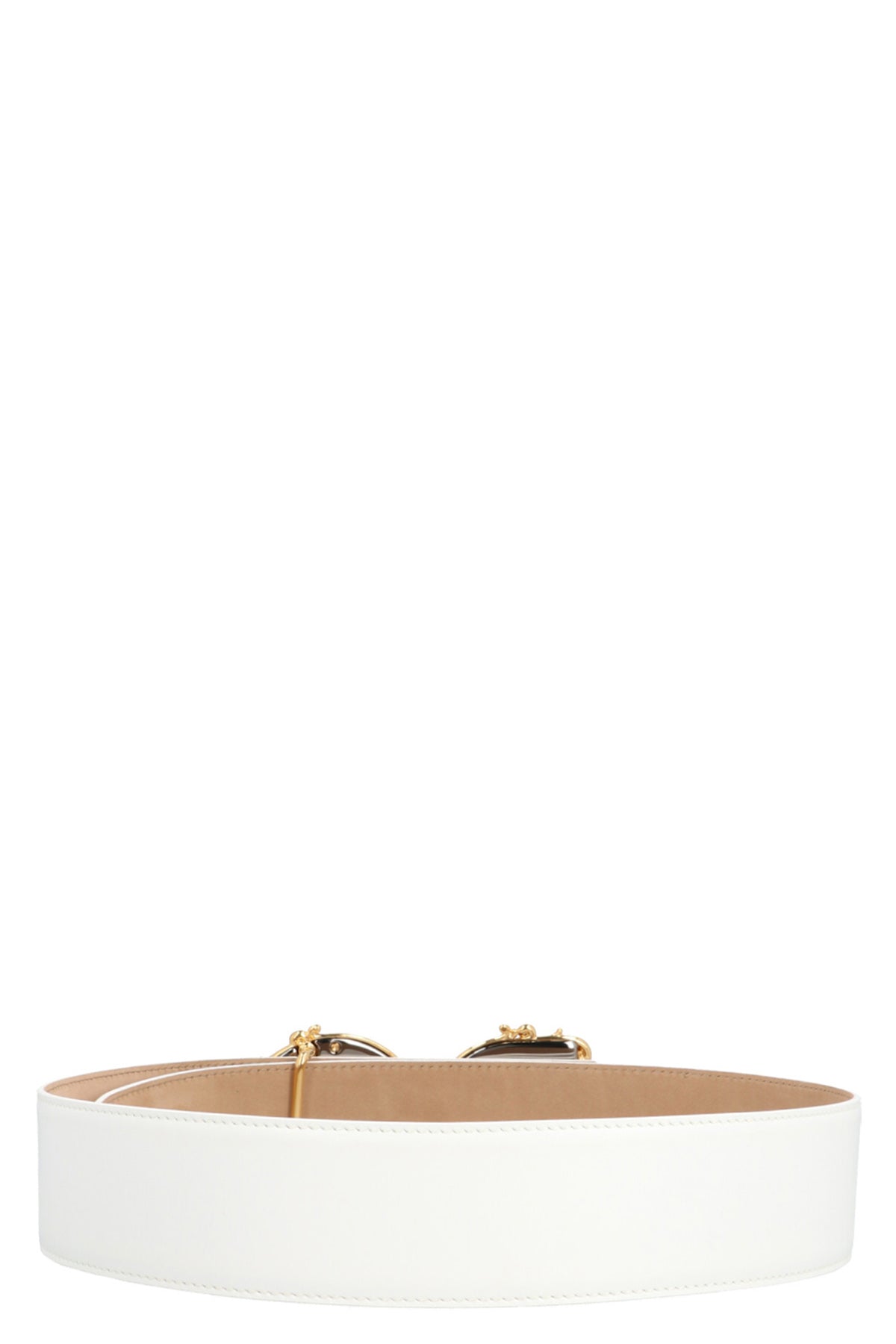 dolce & gabbana dg barocco belt in logo lux leather