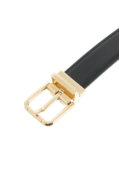 smooth leather dg belt with 8