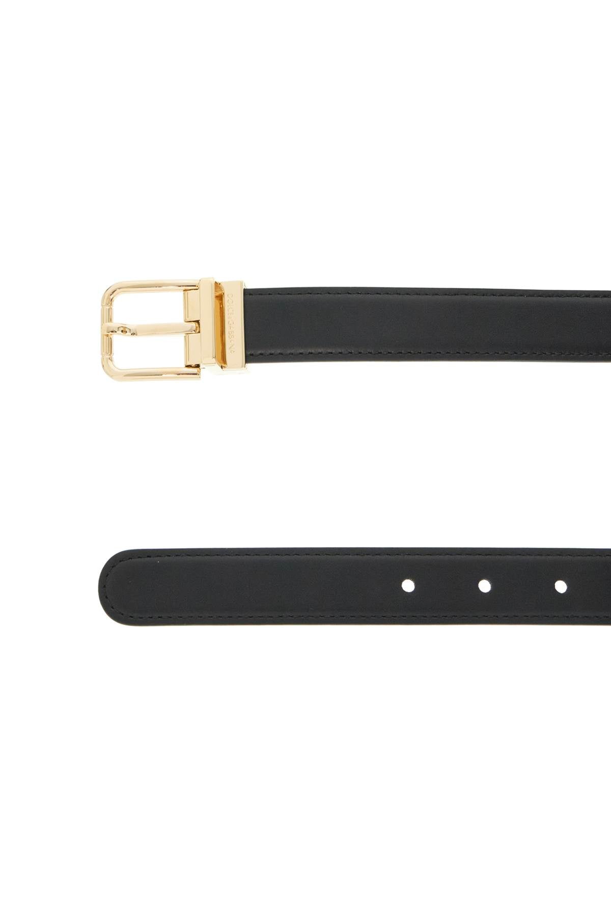 smooth leather dg belt with 8