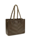 laseine chevron nappa shopping bag