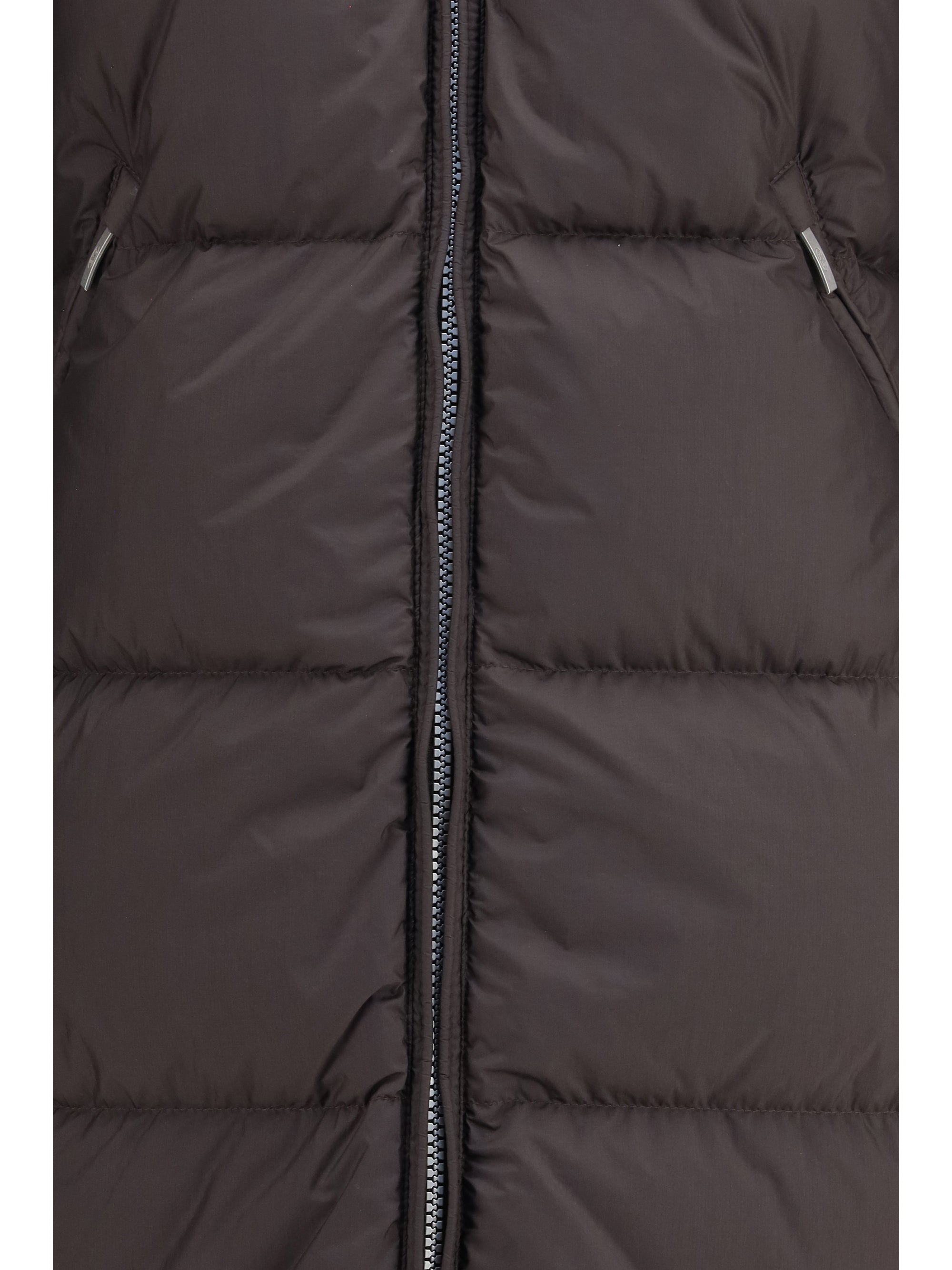 panda long down jacket