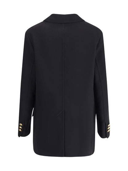 VERSACE 42 wool and cachemire double-breasted coat