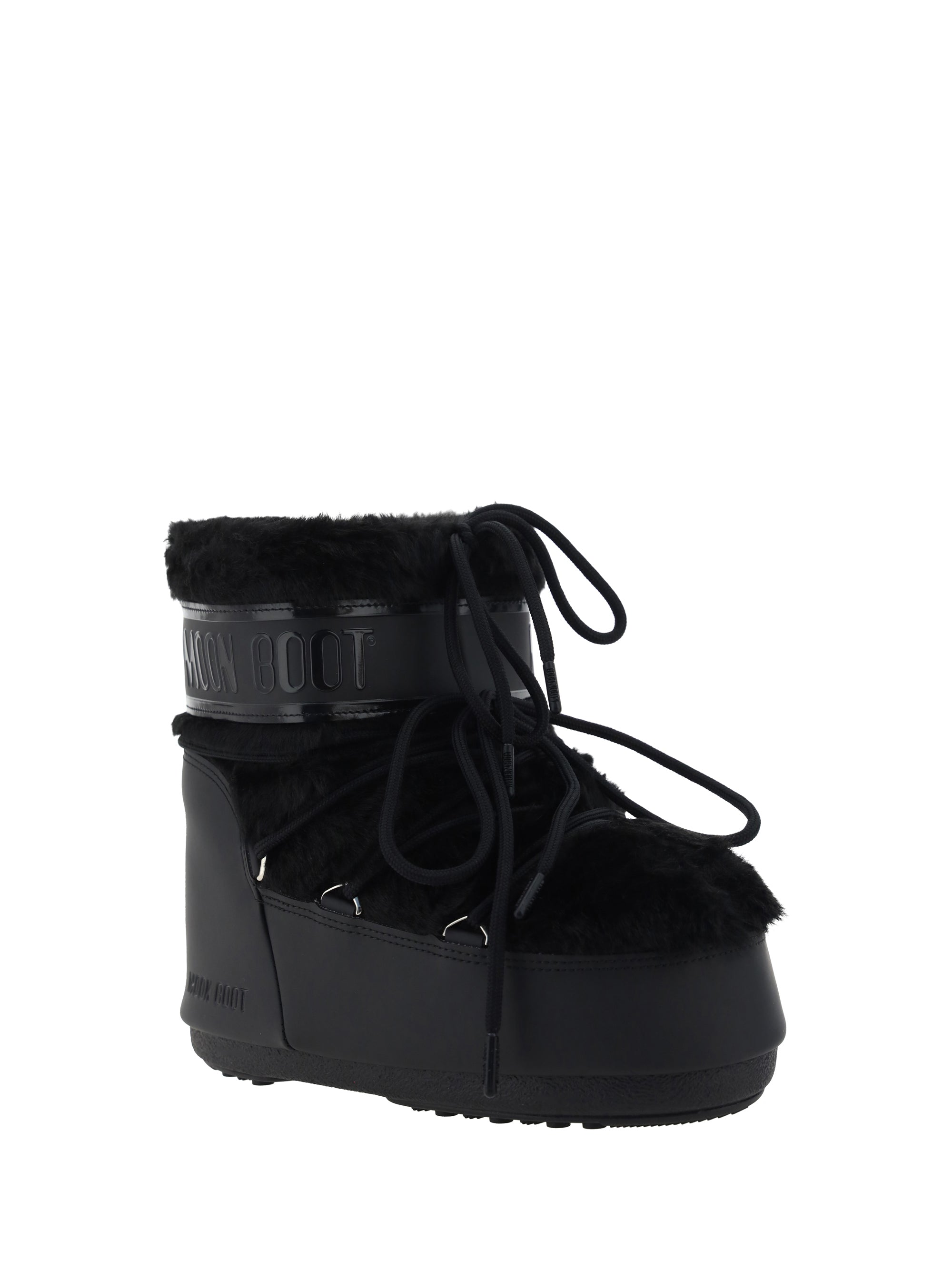icon low faux fur boots