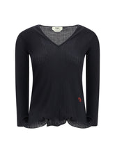 FENDI L long-sleeved virgin wool top