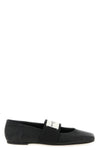 textured lambskin leather ballet flats