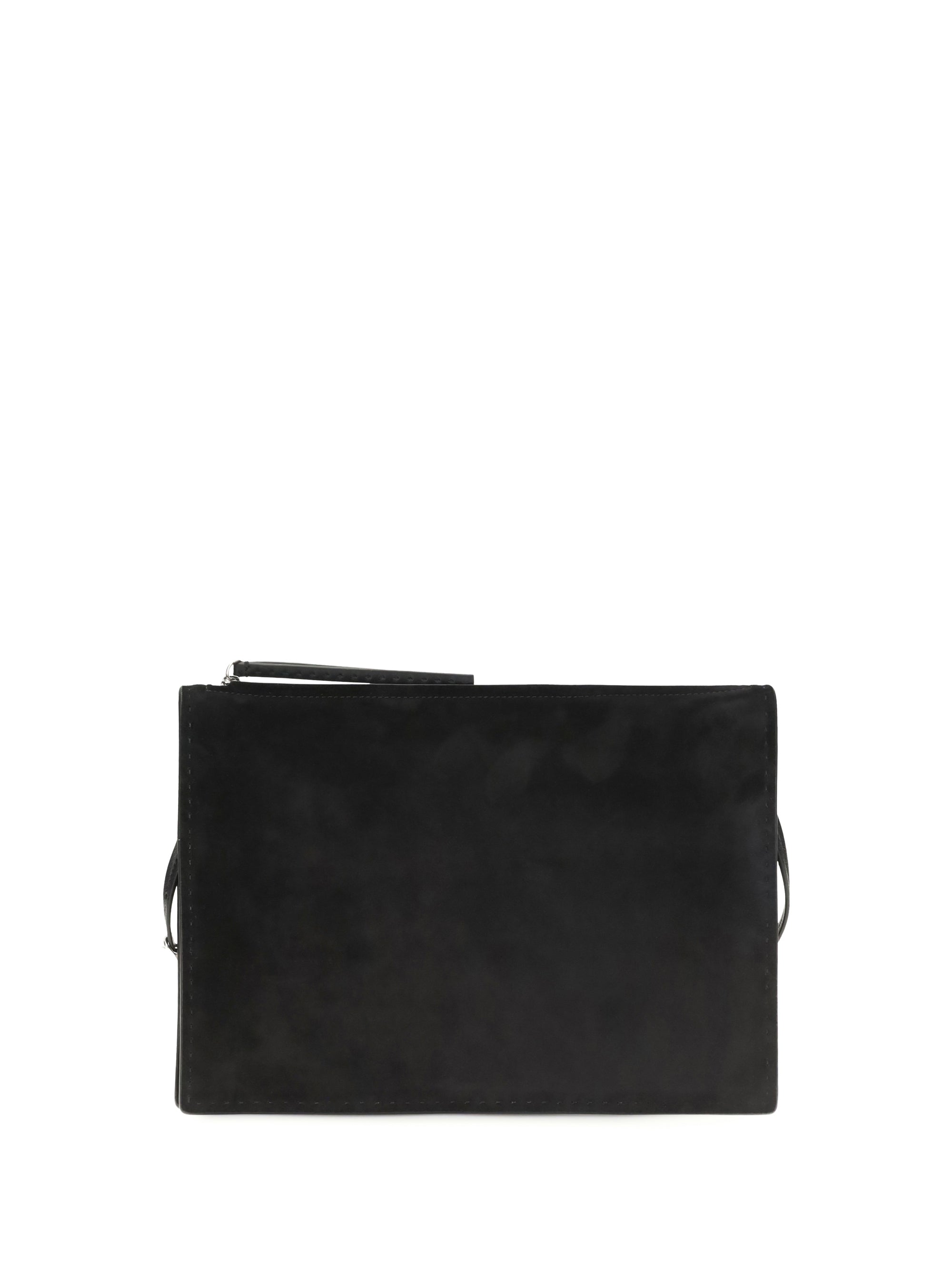 glove suede clutch