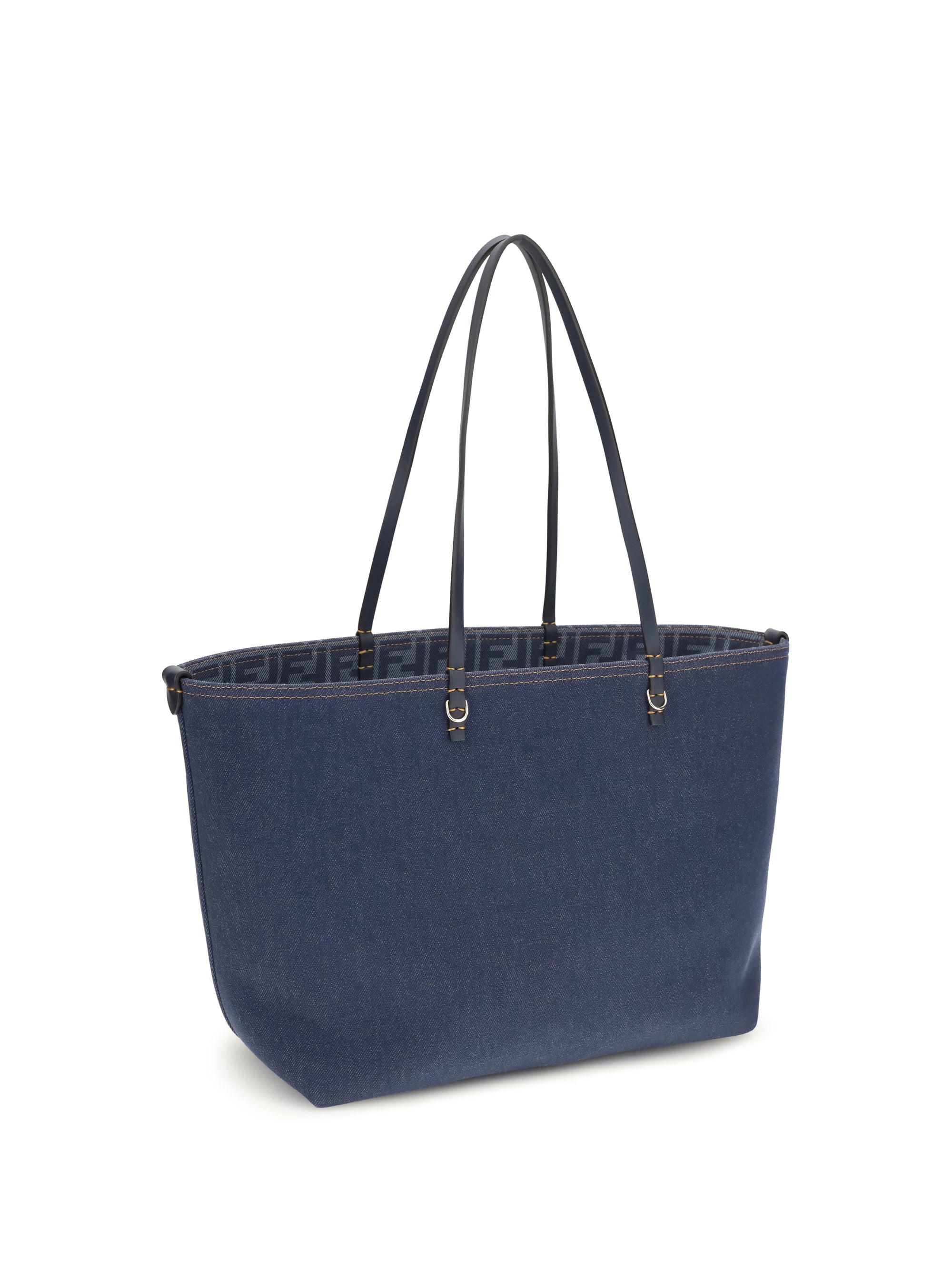 reversible denim tote bag