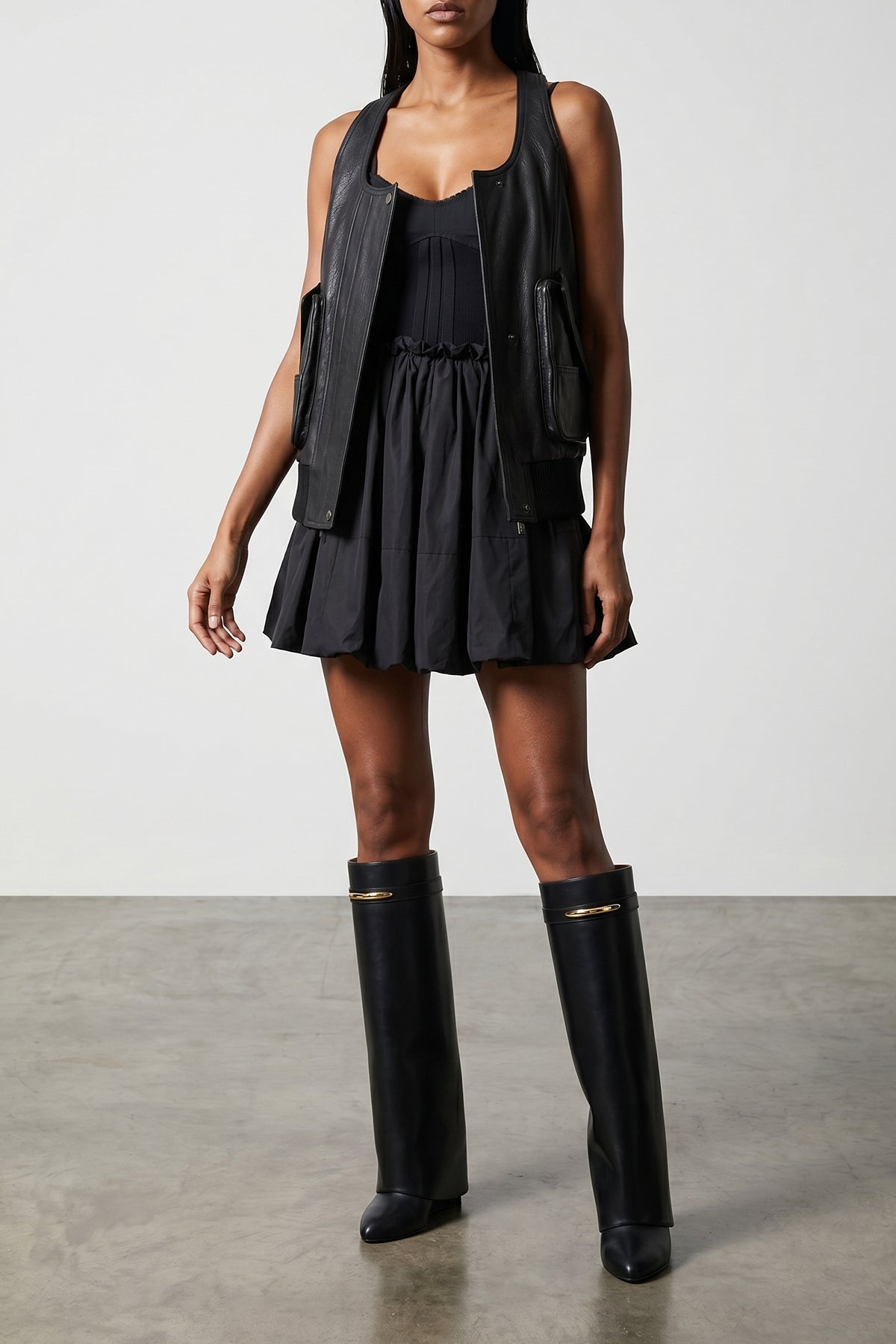 calf leather boot
